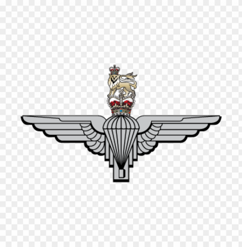 parachute regiment vector logo download free Transparent PNG images complete package