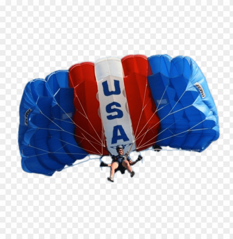 parachute usa PNG with transparent backdrop