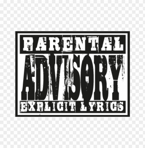 parental advisory lyrics vector logo free Transparent PNG artworks for creativity