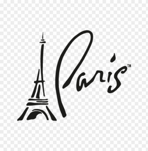 paris las vegas vector logo download free Clear Background Isolated PNG Illustration