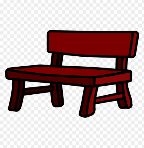park bench cartoon HighQuality Transparent PNG Isolated Graphic Design