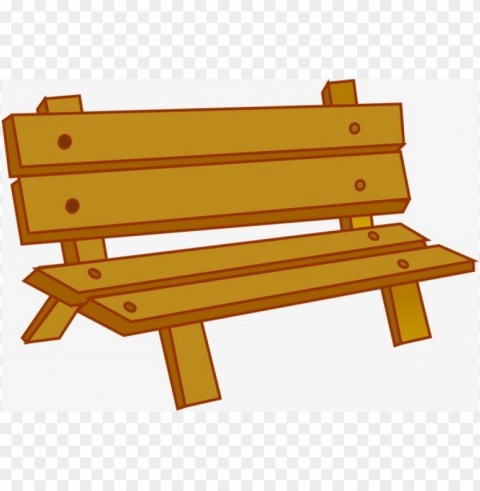 park bench cartoon HighResolution PNG Isolated on Transparent Background