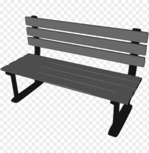park bench cartoon Isolated Artwork with Clear Background in PNG
