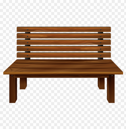 Park Bench Cartoon PNG Transparent Vectors