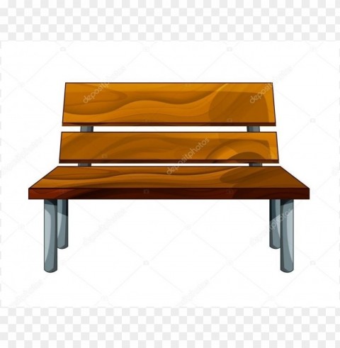 Park Bench Cartoon PNG With Clear Background Extensive Compilation