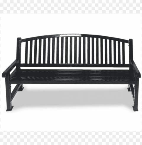 park bench front view Isolated Design in Transparent Background PNG