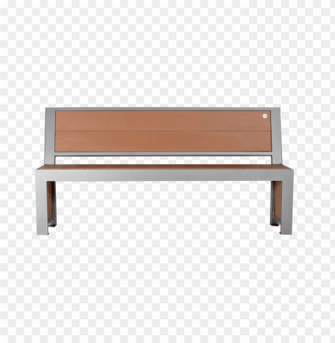 park bench front view Isolated Icon in Transparent PNG Format
