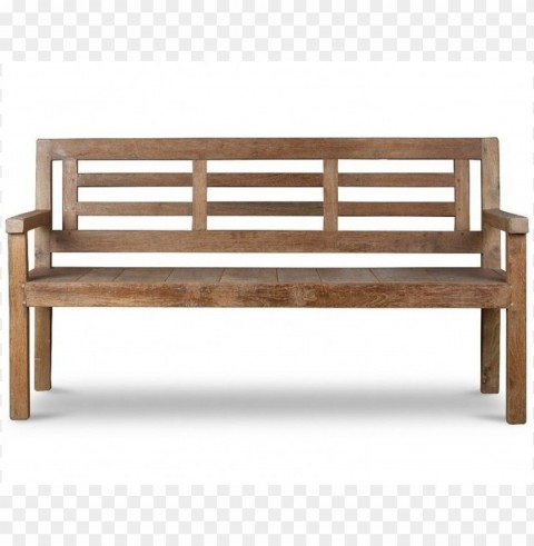 park bench front view Isolated Icon on Transparent Background PNG