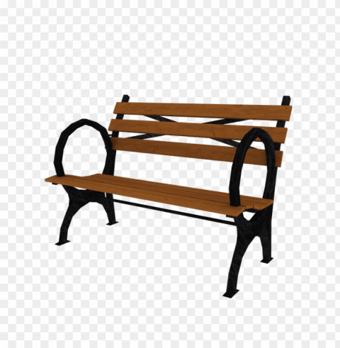 park bench Isolated Character with Clear Background PNG