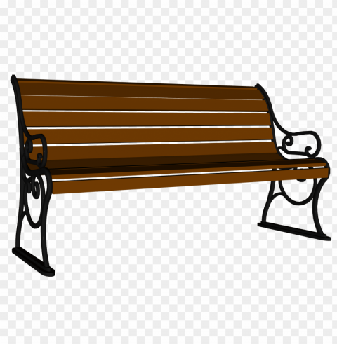 park bench Transparent PNG Object Isolation