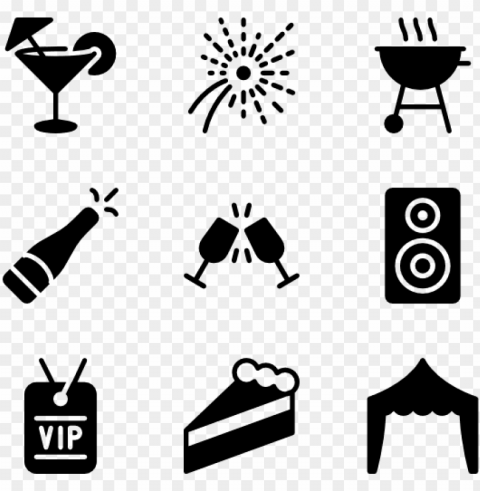 Party  Event 30 Icons - Event Icon PNG Image With Isolated Artwork