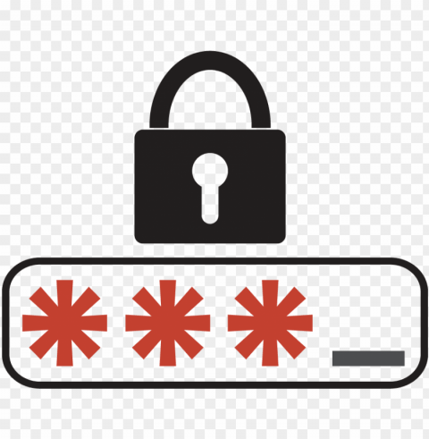 password icon - security password icon Isolated Character with Clear Background PNG