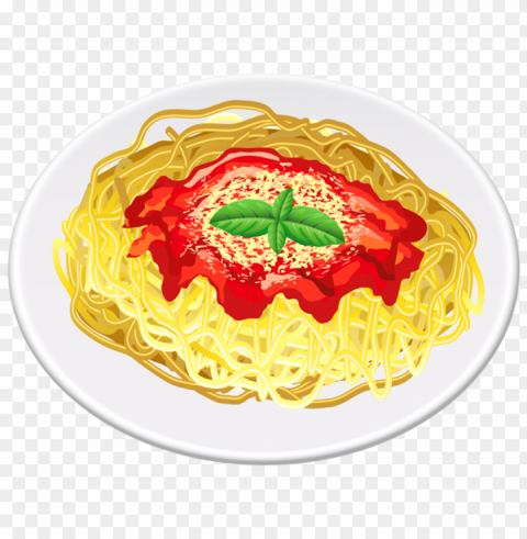 pasta food design Clean Background Isolated PNG Object