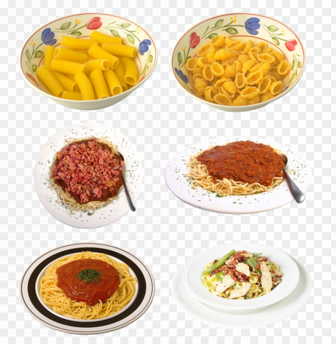 pasta food design Clear PNG pictures assortment