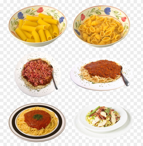 Pasta Food Design Clear PNG Pictures Assortment