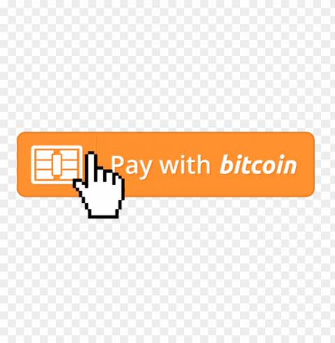 pay with bitcoin button Isolated Item with Transparent PNG Background