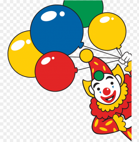 payasos con globos Isolated Design on Clear Transparent PNG