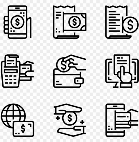 payment method 30 icons - math icons PNG transparent design bundle