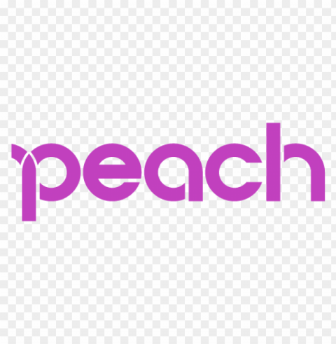 peach aviation airline logo vector ClearCut Background PNG Isolated Item