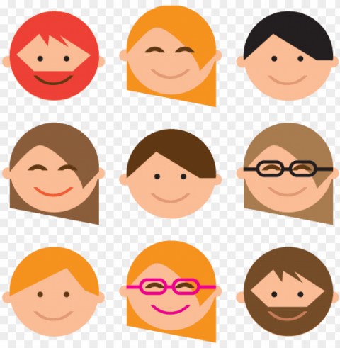 people icon red for kids - icon persons Transparent PNG images for digital art