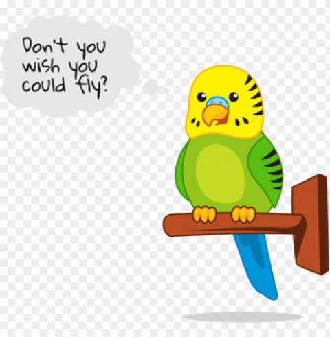 pet bird cartoon Isolated Icon on Transparent PNG