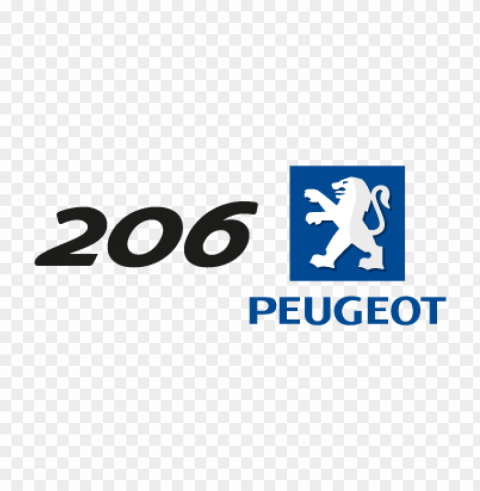 peugeot 206 eps vector logo download free Transparent Background PNG Isolated Pattern