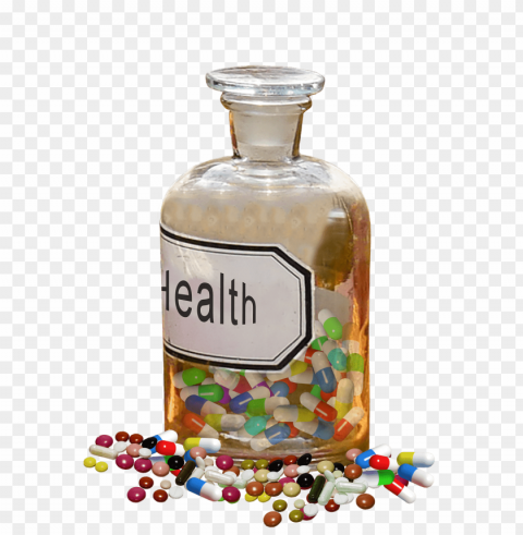 pharmacy flask health pills Transparent Background PNG Isolated Icon