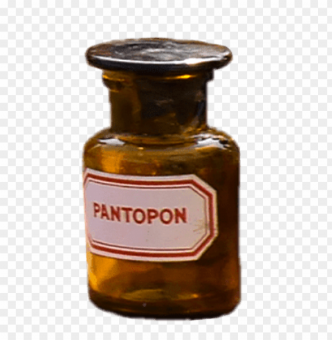 pharmacy flask pantopon Transparent Background PNG Isolated Item