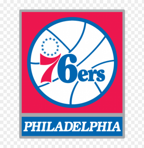 philadelphia 76ers logo vector Isolated Icon on Transparent PNG