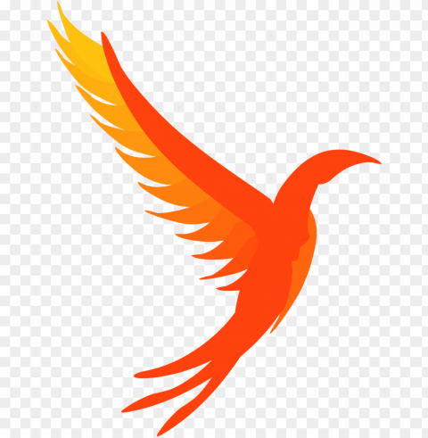 phoenix bird logo PNG Graphic Isolated on Clear Backdrop