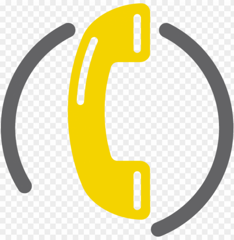 phone icons yellow - contact us icon Transparent PNG graphics assortment
