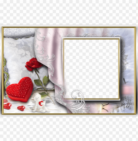 photo love frames picture frames william shakespeare - double photo frame Clear Background PNG Isolated Item