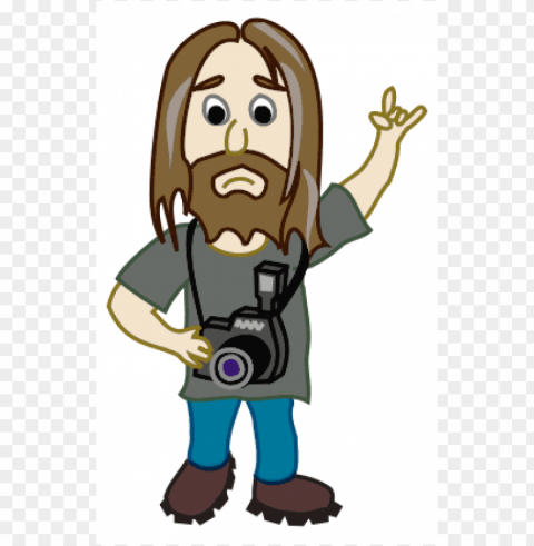 Photographer Cartoon PNG Transparent Elements Package