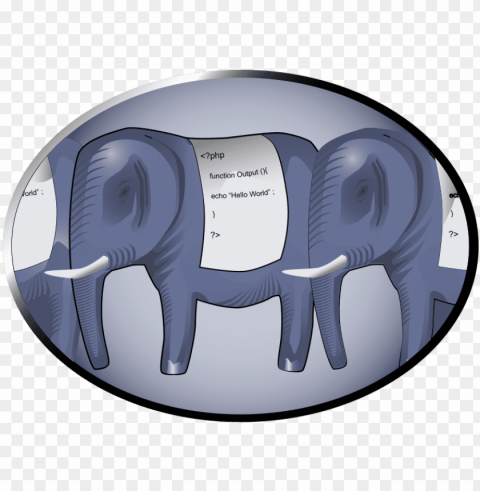 php 7 elephant logo PNG free transparent