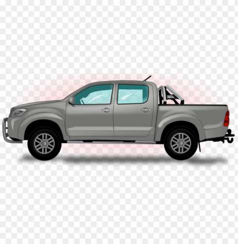 pick up truck Isolated Artwork on Clear Transparent PNG
