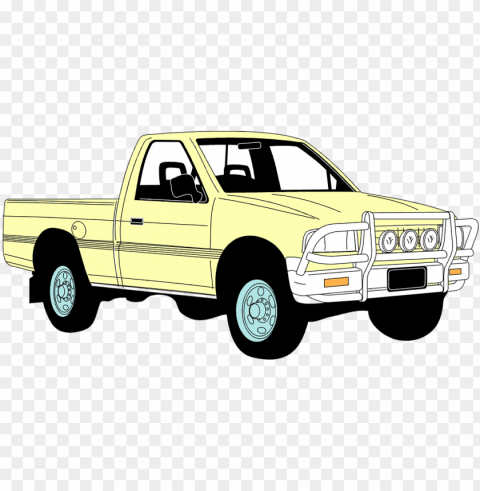 Pick Up Truck Isolated Design Element In Clear Transparent PNG