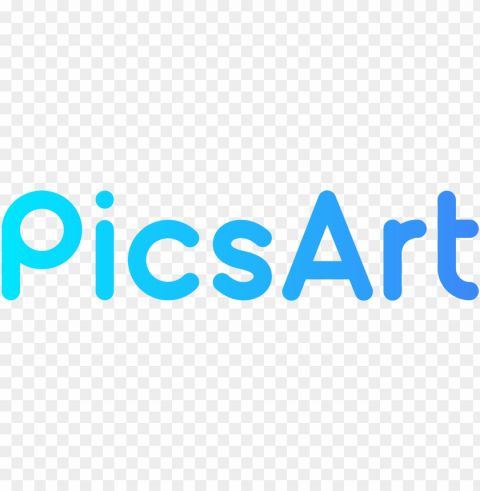 picsart blue logo Transparent PNG Isolated Item with Detail