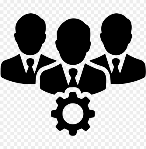 picture freeuse library people users gear svg icon - gears people icon Transparent background PNG stock