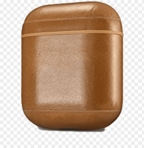 picture of handmade protective leather apple airpods - leather apple airpod case Clean Background Isolated PNG Image