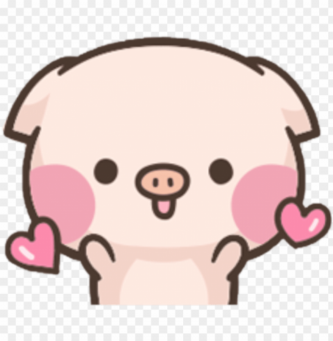 #pig #cute - kawaii pig Clear Background PNG Isolation