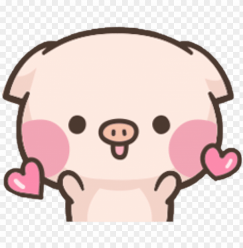 #pig #cute - kawaii pig Clear Background PNG Isolation PNG transparent with Clear Background ID c37e1ffa