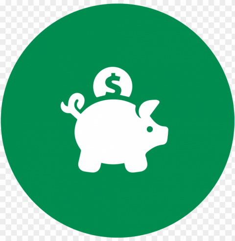 piggy bank icon - piggy bank icon round PNG download free