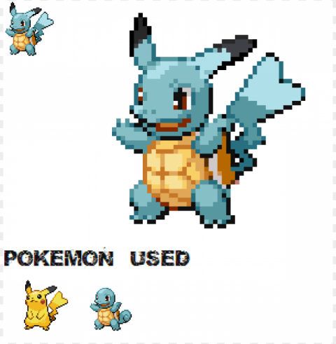 pikachu sprite Isolated Object with Transparent Background in PNG
