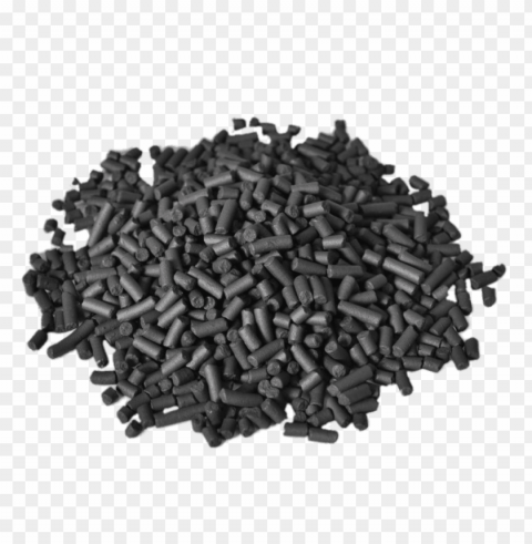 pile of black pellets Transparent Background PNG Isolated Art