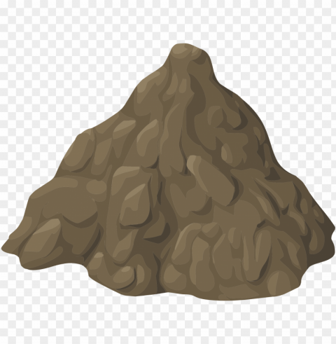 pile of dirt Isolated Icon in Transparent PNG Format