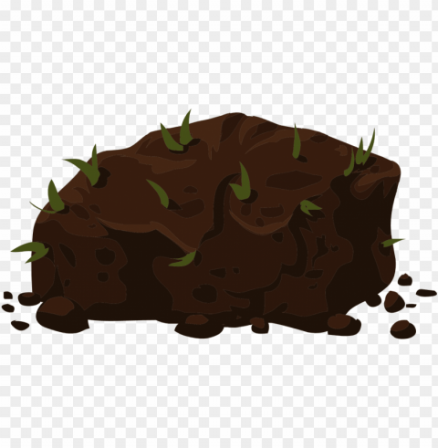 pile of dirt Isolated Icon on Transparent Background PNG