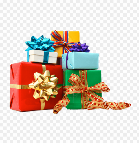 pile of gifts Clear Background Isolation in PNG Format