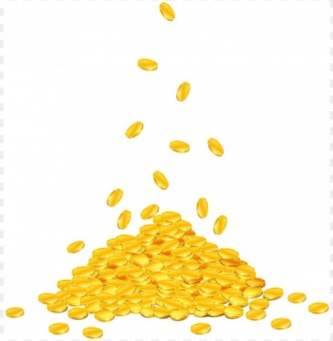 pile of gold PNG images with alpha transparency wide selection