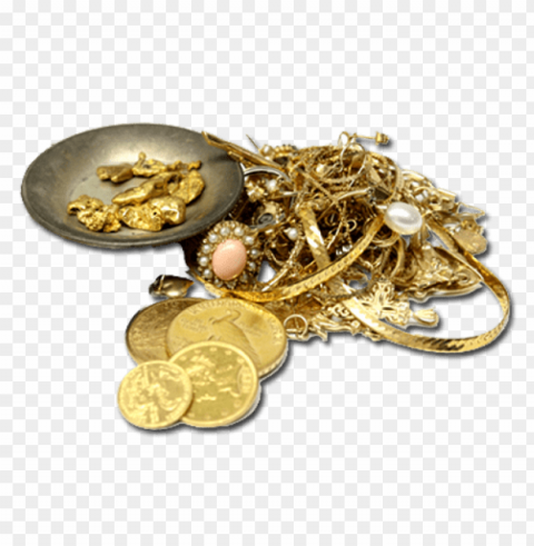pile of gold PNG images with clear background