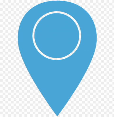 pin icon - location icon blue PNG Object Isolated with Transparency